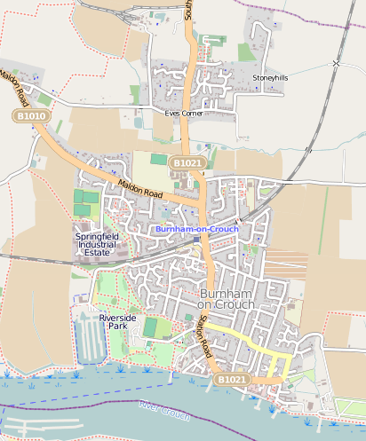 Burnham Map copyright of http://www.openstreetmap.org/