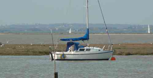 yacht moored at peewit island